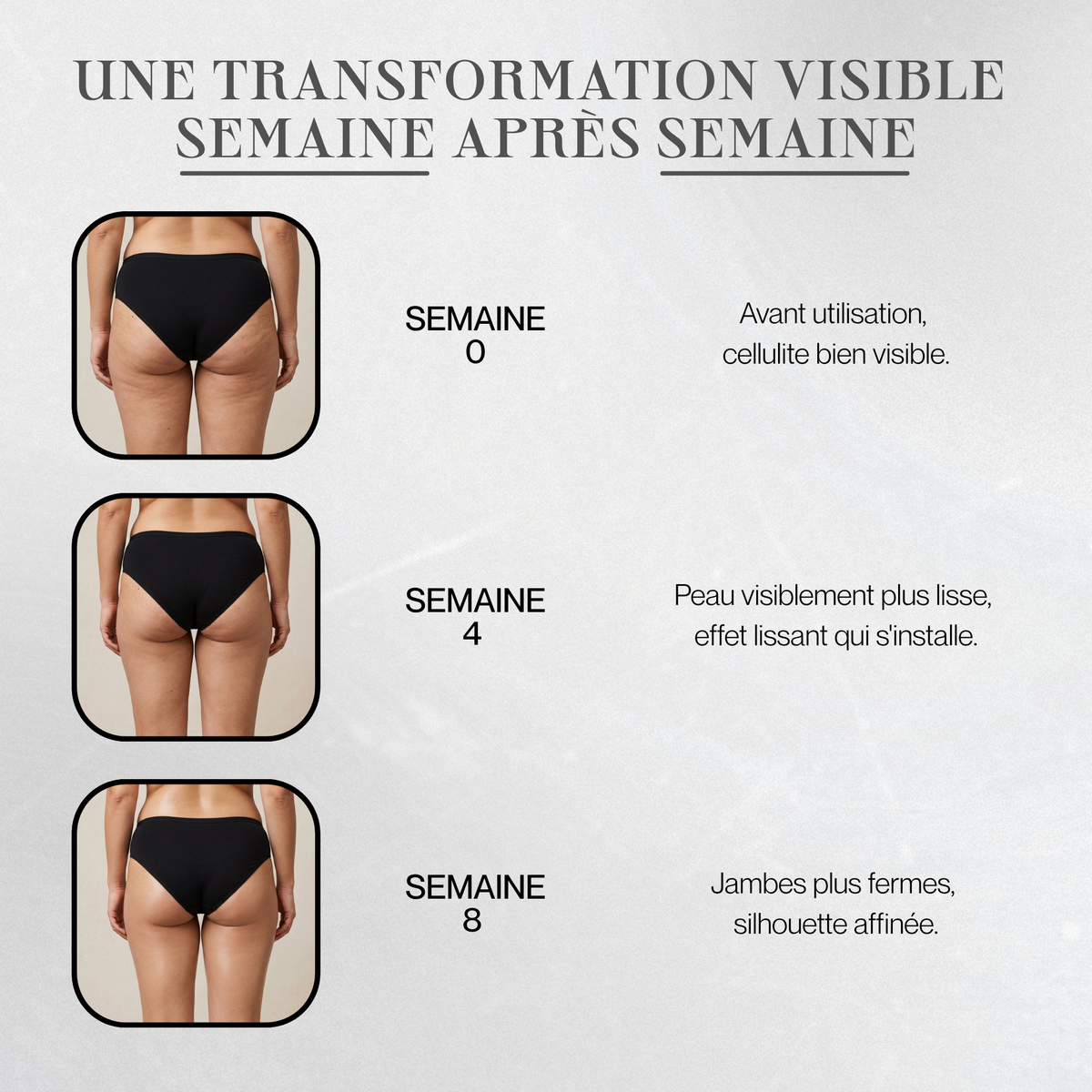 Jambes lisses, fessiers relevés en 3 semaines avec le système 3D Wave