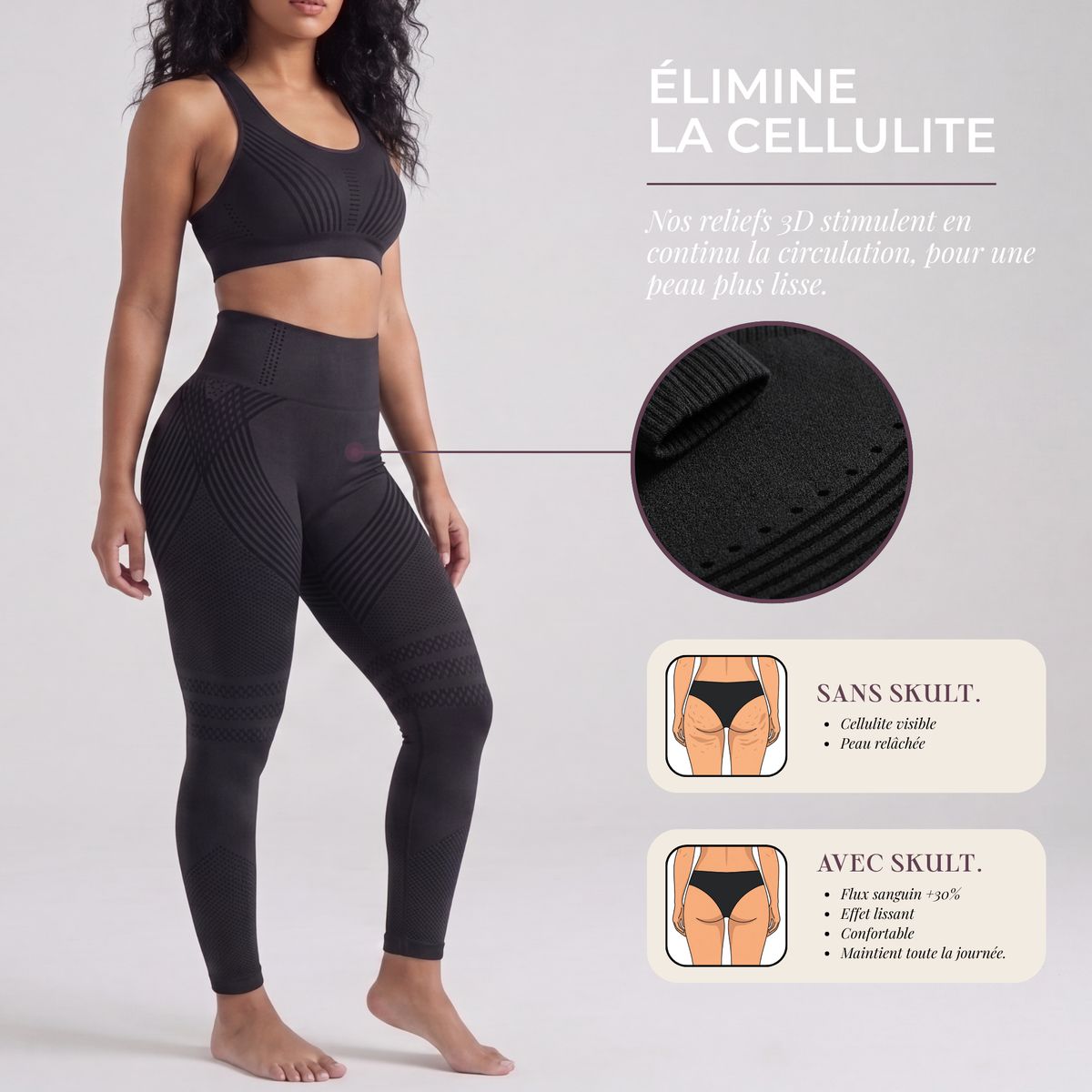 Jambes lisses, fessiers relevés en 3 semaines avec le système 3D Wave